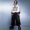 Roupas Modernas para Crianças de Street Dance Conjunto Camisa Sem Manga Estilosa e Bonita Roupas de Performance para Meninos e Crianças Hiphop Roupas de Performance de Rua