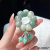 Juguete para la punta del dedo con patrón de flor natural de diente de ajo y raíz de bodhi, retorcido a mano, adorno de mano, cuentas de oración budistas, venta al por mayor