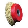 Roda de arame de aço moagem derusting polimento escova de roda de arame de aço elétrico 125 Red Bowl tipo máquina rebarbadora rebarbadora espessura do rebolo