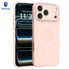 Adequado para iPhone 18 Pro Max, capa fosca de cobertura total anti-queda com orifício para cordão, capa protetora magnética para Apple 17