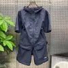 Novo traje esportivo casual moderno de verão para homens, com capuz e zíper, sensação de gelo, versátil, secagem rápida, manga curta e shorts para homens