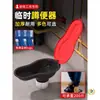 Inodoro portátil simple para trabajadores de la construcción, inodoro de sentadillas de plástico, desechable, para usar en sitios de construcción, a prueba de olores y descargable