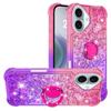 Adecuado para Funda de Teléfono con Hebilla de Anillo Iphone17E, Funda Protectora 17Air Color Degradado Anti-Caídas con Correa Cruzada, Correa para el Hombro