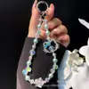 Cadena para Teléfono Móvil de Gato Kt con Strass Lindo de Dibujos Animados Cadena para Cámara CCD Lanyard para Teléfono Móvil Cadena Colgante de Cristal Estrella DIY