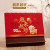 Calendario de Escritorio Festivo de Madera con Inserto 2027 Año del Cordero Personalización Disponible para Impresión de Logo Bendiciones de Año Nuevo Recuerdo de Negocio