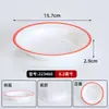 Conjunto de 10 Pratos de Melamina Vintage, Pratos Imitação Esmalte para Hot Pot de Rua Retro de Chongqing, Pratos Plásticos Especiais Comerciais