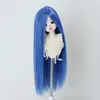 Peruca para Boneca BJD 346 Folha Luo Li Acessórios de Cabelo para Vestir Boneca Franja Longa Cabelo Longo Liso Múltiplas Cores Disponíveis
