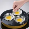 Vaporera de Huevos de Acero Inoxidable, Molde para Cocinar Huevos al Vapor, Herramienta Doméstica para Huevos Escalfados, Molde para Huevos Cocidos, Cocedor de Huevos Cocidos con Forma de Corazón