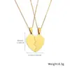 Joias Europeias e Americanas Atacado Colar com Letras de Amor a Laser Conjunto Combinado Fashion Aço Inoxidável Presente de Ação de Graças