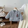 Chaqueta Corta para Niños Otoño/Invierno 2026 Nuevo Dibujo Animado Casual Acolchada de Algodón Delgado Ropa de Otoño/Invierno para Bebés Niños