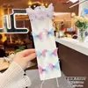 Accesorios para el Cabello de Niña Cadena Trenzada para el Cabello Mariposa de Perlas Pasador para Niñas Parte Trasera de la Cabeza Tocado de Princesa para Niña Pequeña Decoración Ambiente del Día del Trabajo