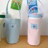 Bolsa de Mão Feminina Colorida Sólida da Moda para o Dia a Dia Estilo Coreano Simples Bolsa de Lona Estudante Grande Capacidade Bolsa de Mão para Garrafa de Água