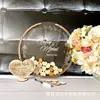 Placa de Madeira com Lascas de Amor para Assinaturas de Casamento Livro de Assinaturas com Folhas Livro de Assinaturas Redondo Transparente Caixa de Assinaturas Criativa para Mesa de Casamento Fabricante