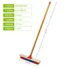 Cepillo de piso cerdas largas baño inodoro plástico cepillo de alambre mango largo ensanchado cocina alfombra cepillo baldosa grande