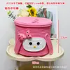 Cesta de Almacenamiento para Pastel de Muñeca Divertida Juguetes para Niños Cesta Tejida de Cuerda de Algodón de Dibujos Animados Caja Organizadora de Bocadillos para Escritorio de Sala de Estar