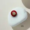 Botões Combinados de Resina Imitação de Jade e Metal 10mm, Botões Redondos Coloridos de Contas para Cheongsam, Botões Decorativos Estilo Chinês para Cheongsam e Hanfu