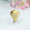 Anillo de Cera de Abejas Natural Guan Yu Amarillo Ámbar Miel Anillo Femenino Vintage Fábrica Venta al por Mayor Dropshipping S3081507