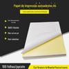 A4 adesivo 210 * 297mm liso fosco couro cor etiqueta etiqueta de papel saída de fábrica