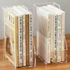 Suporte para Armazenamento de Arquivos, Suporte Transparente Simples e Moderno para Pastas de Escritório, Armazenamento de Livros para Mesa de Estudo em Casa