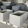 Maceta de cemento hueca de moda para tiendas y plazas, jardinera creativa de forma irregular para tiendas de té de leche, maceta de plantación de decoración de arte paisajístico