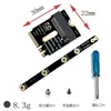 Placa de Expansão M.2 A&E Wifi Interface de Transferência Inversa M-Key Nvme Ssd Estado Sólido Pcie4.0 Elevação