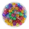 Cuentas de Barril de 6*9mm Rosa Cebolla Cuentas de Caballo Cuentas de Agujero Grande Cuentas Sueltas Trenza de Cabello Sucio Pulsera Tejida Hecha a Mano Accesorios de Joyería DIY