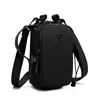 Bolsa para Teléfono de Nailon Ligero de Color Sólido con Múltiples Compartimentos, Cierre, Bolsa para Botella de Agua, Bolso Pequeño Versátil Casual Deportivo para Mujer, de Hombro Único, Cruzado
