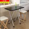 Mesa de jantar, mesa pequena para uso doméstico, mesa dobrável portátil e simples, mesa de estudo para exterior, mesa de feira, mesa dobrável retangular