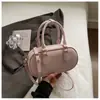 Bolsa de Bowling Portátil Coreana para Mulheres 2026 Novo Estilo Chic do Dia a Dia Bolsa de Ombro Único Transversal Simples Super Popular Bolsa Almofada