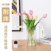 Florero Pequeño de Acrílico Flores Transparente Recto Flores Secas Rosas Lirios Plantas Hidropónicas Florero de Plástico Adornos