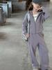 Traje de niña Otoño 2024 Nuevo estilo Chaqueta deportiva de primavera y otoño para niña Ropa infantil grande Traje de dos piezas de moda para niños
