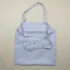Nueva Bandolera Moda Corazón de Melocotón Poliéster Bolsa de Compras Almacenamiento Bandolera Plegable Fabricante Bolsa Plegable Publicidad Logo Personalizado