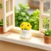 Adornos de Micro-Paisajismo, Ramos de Flores Simuladas, Macetas, Artesanías de Resina, Adornos Mini de Escritorio para Casa de Muñecas