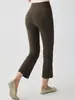 2026 Novo Modelo Calça Yoga Flare Levanta Bumbum Feminina, Calça Curta Esportiva de Corrida Slim Fit de Verão para Mulheres Baixas, Calça Fitness