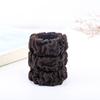 Bainha de couro grossa alargada, elástico, rabo de cavalo alto, corda de cabelo, espiral, cabelo, grande, elástico, anel de cabelo, corda sem articulação, cabeça de bola