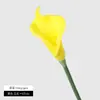 Lirios de cala artificiales de PU con borde rizado, flores decorativas artificiales al por mayor del fabricante, flores de tacto realista, exclusivamente para ventas transfronterizas de Amazon