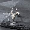 Piercing para oreja de acero inoxidable con forma de serpiente, forma de fantasma, con forma de cabeza de serpiente, con forma de conejo, con varilla recta, para hueso de oreja, moda transfronteriza