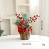 Las Decoraciones Navideñas Más Populares de Amazon, Mini Árbol de Navidad Simulado con Troncos de Madera, Decoraciones Navideñas