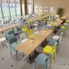 Mesa e Cadeira Combinadas para Cantina Escolar de Funcionários de Empresa Mesa e Cadeiras Comerciais para Restaurante de Fast Food Lanchonete Loja de Macarrão Loja de Chá com Leite