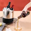 Cubeta de Hielo de Acero Inoxidable 304 para Celebridades de Internet al por Mayor Cubeta de Hielo para Bar KTV Comercial Doméstico Pequeña Cubeta de Hielo para Cerveza Almacenamiento