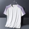 Camiseta de Seda Helada para Hombre y Mujer Talla Extra K Pino Deportes Exterior Puntada Waistle Inserción de Color Camiseta Corta de Pareja Compra Grupal Manga Corta Ropa de Trabajo