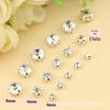 Acessórios de cabelo feitos à mão material diy acessórios 4, 6, 8mm AAA Internacional transparente broca de costura à mão strass garra strass