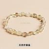 Jingdong joias naturais morango cristal em forma de pulseira cascalho irregular polido meninas bonito único anel pulseira atacado