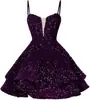 Vestido de Baile Sexy Sem Alças com Lantejoulas Estilo Novo Europeu e Americano 2026 Vestido de Noite Vestido Curto Elegante Amazon