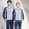 Traje de Trabajo para Hombre en Stock, Lona Bordada de Manga Larga para Primavera y Otoño, Uniforme de Fábrica, Ropa de Protección Laboral para Reparación de Automóviles, Personalizable y Resistente al Desgaste