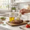 Brocha de silicona, brocha para aceite de barbacoa, botella de aceite de vidrio, brocha todo en uno con botella, brocha de aceite para cocina, brocha de aceite para el hogar