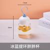 Taza Gordita Linda Alto Valor de Belleza Gordita Mini Portátil Vaso de Agua Vidrio Borosilicato Alto con Escala Vaso Agitador