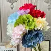 Produto Acabado de Flor de Hortênsia Artificial Simulada de 54 Peças para Uso em Casamento, Arranjo de Flores, Decoração de Buquê de Flores de Alto Padrão