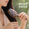 FaSoLa Peine con Dientes de Aguja de Acero y Cojín de Aire para Cabello Esponjoso Cuero Cabelludo Antiestático Peine de Peinado Especial para Salón de Belleza Peine Masajeador con Cojín de Aire