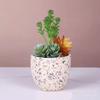 Vasos de Flores e Floreiras de Concreto Terrazzo, Decoração Vintage para Casa, Arte Criativa de Cimento para Interior